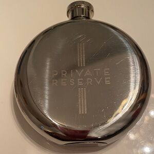 Stainless Flask 3oz Private Reserve small clean screw top